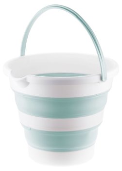 Ведро складное хозяйственное Флекс полипропилен 10л цвет зеленый