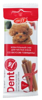 Лакомство  для собак мини пород TITBIT Жевательный снек Dent говядина 20г