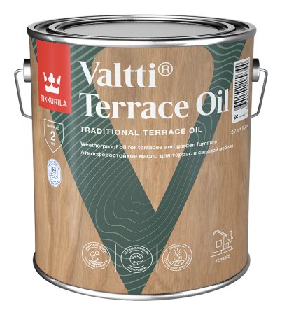 Масло Tikkurila VALTTI TERRACE OIL для террас, лестниц, полов основа ЕС 2,7 л