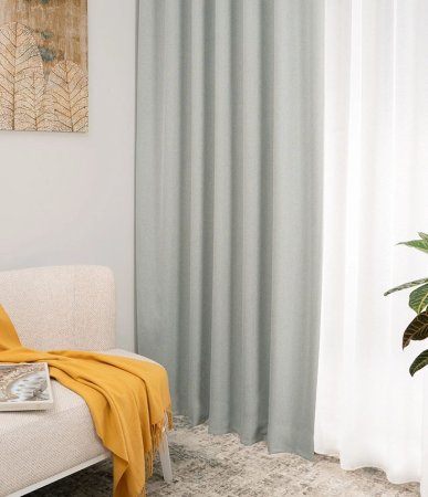 Штора портьерная полиэстер Legrand Сага 180х260см серая