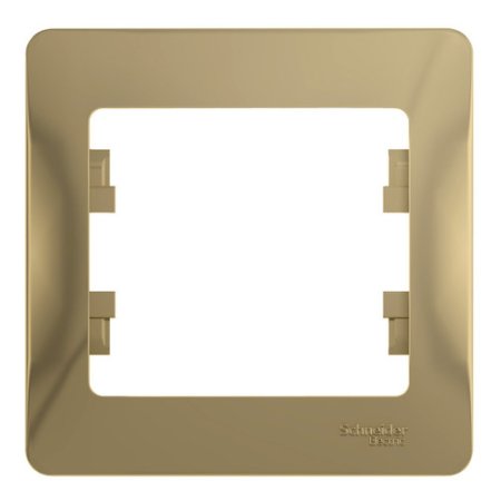 Рамка Schneider Electric Glossa 1 пост, цвет титан, арт. GSL000401