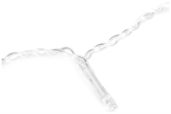 Гирлянда для улицы занавес Мерцание 1,5х2м белый теплый 320 LED ламп прозрачный провод