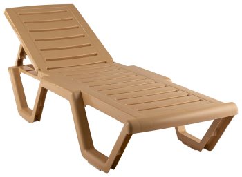 Шезлонг Garden story Атлант 32х186х63см бежевый