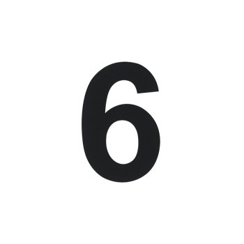 Цифра дверная №6,9 черный пластик