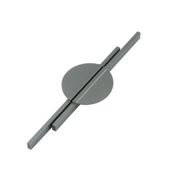 Ручка-накладная мебельная EDSON 6604 матовый графит 192 мм