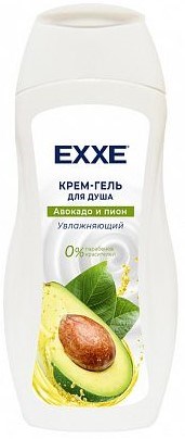 Крем-гель для душа Exxe увлажняющий Авокадо и Пион 400 мл