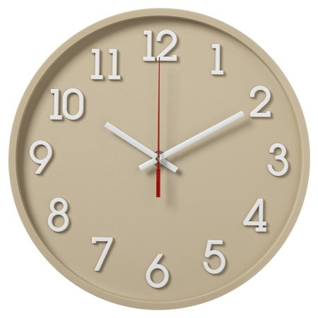 Часы настенные  Классика Ø28см цвет бежевый