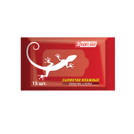 Салфетки влажные для кожи и пластика TX-203 15шт