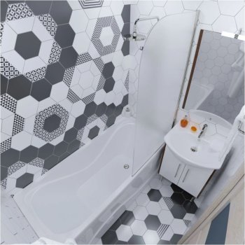 Ванна Стандарт акриловая 160х70см с установочным комплектом, переливом, панелью