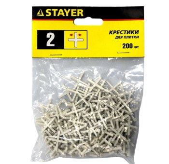 Крестики для кафеля 2мм STAYER 200шт