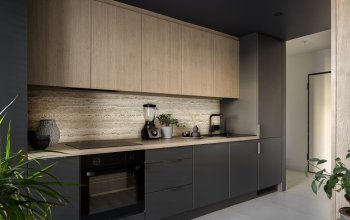 Фартук ПВХ Бетон Кремано 300х60