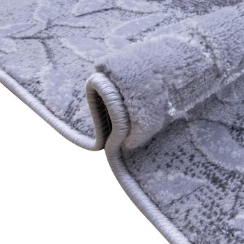 Ковер интерьерный  ALMIRA GR708 прямой 1,5х0,8м серо-коричневый