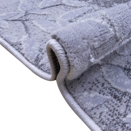 Ковер интерьерный  ALMIRA GR708 прямой 1,5х0,8м серо-коричневый