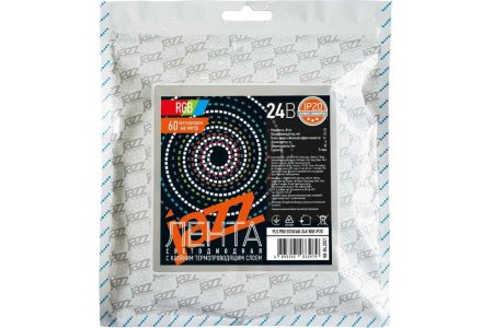 Лента светодиодная Jazzway 12Вт/м 24В IP20 RGB уп.5м (св/диоды SMD5050)
