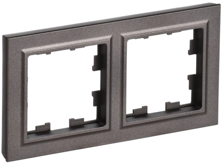 Рамка IEK Brite 2 поста, цвет темная бронза, арт. BR-M22-K45