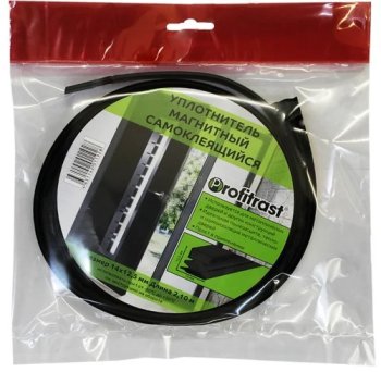 Уплотнитель самоклеющийся Profitrast 14х12,5 мм 2,1м черный