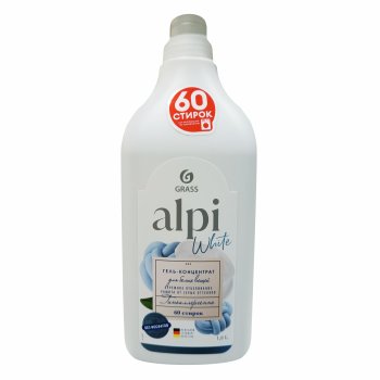 Гель для стирки белья GRASS Alpi Grass 1,8л для белого белья для всех типов стирки