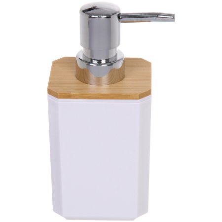 Дозатор для жидкого мыла Квадро керамика цвет белый настольный