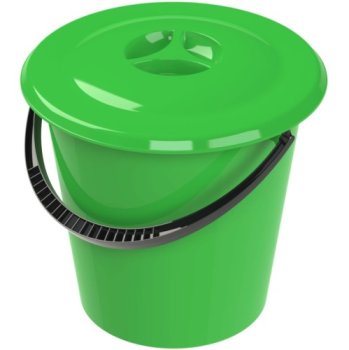 Ведро пищевое АП 055 пластик 15л цвет микс