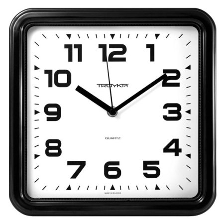 Часы настенные  Классика 26х26см цвет черный