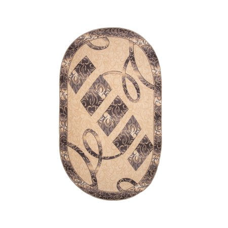 Ковер Карпет Медео  овал 2,3х1,66м серый