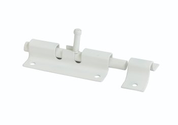 Шпингалет Домарт 60х33 мм белый