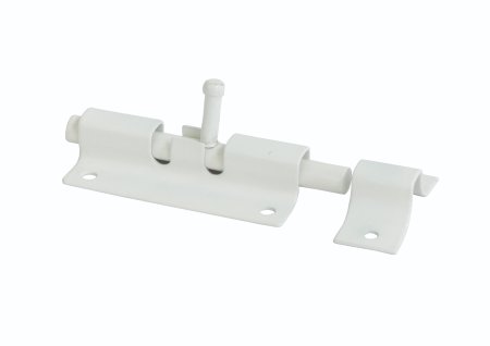 Шпингалет Домарт 60х33 мм белый