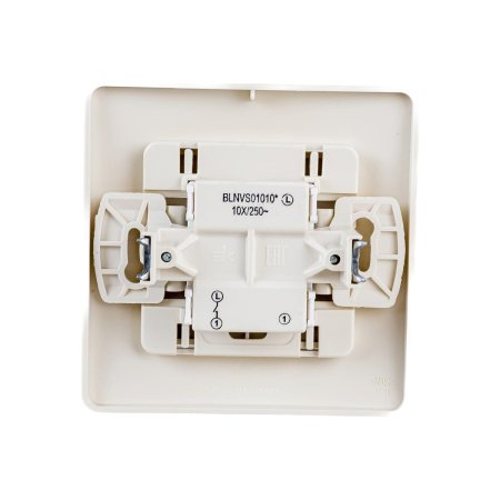 Выключатель встраиваемый Schneider Electric Blanca 1 кл. бежeвый, без подсветки, арт. BLNVS010107