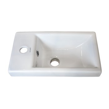 Раковина Cersanit COMO фарфор 500мм прямоугольная цвет белый