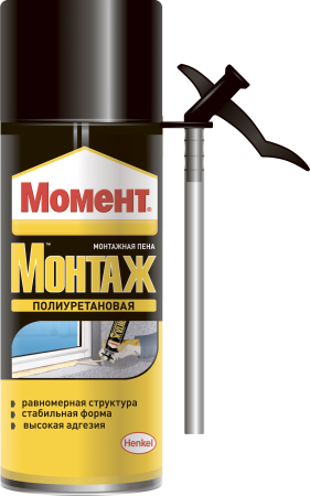 Пена монтажная летняя Момент Монтаж с аппликатором 300 мл
