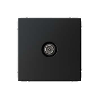 Розетка телевизионная TV оконечная встраиваемая Systeme Electric ARTGALLERY цвет карбон, арт. GAL001091