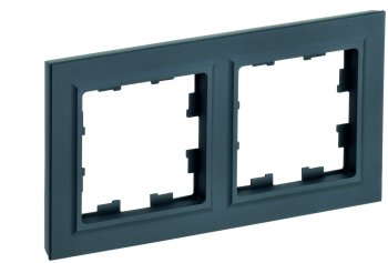 Рамка IEK Brite 2 поста, цвет графит, арт. BR-M22-K53