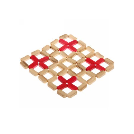 Подставка под горячее  15х 15см 15см бамбук Цветы розовый Подставка под горячее  15х 15см 15см бамбук Цветы розовый