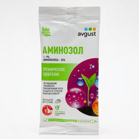 Удобрение органическое комплексное Avgust Аминозол 5мл