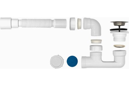 Сифон MasterProf для поддона 1 1/2" 40 мм 500 мм без перелива