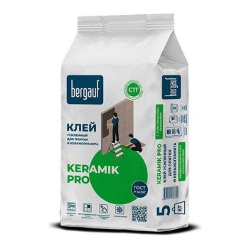Клей для плитки и керамогранита Keramik Pro Bergauf 5 кг