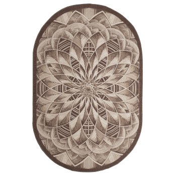 Ковер Карпет Ротанг овал 2,3х1,66м коричневый