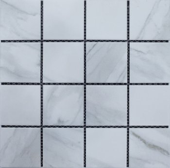 Мозаика Checkered marble белый MFKW1003