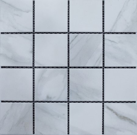 Мозаика Checkered marble белый MFKW1003