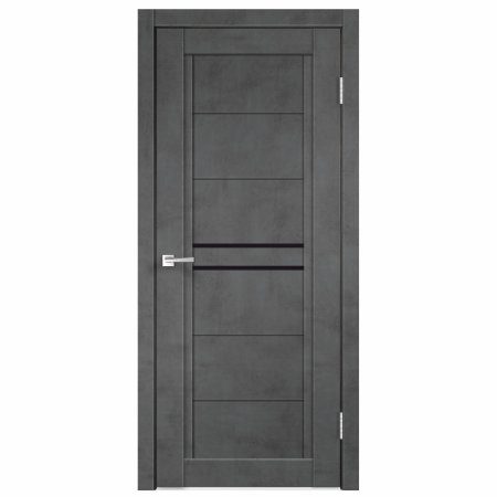 Дверь межкомнатная Некст 2 муар темно-серый 600х2000 мм