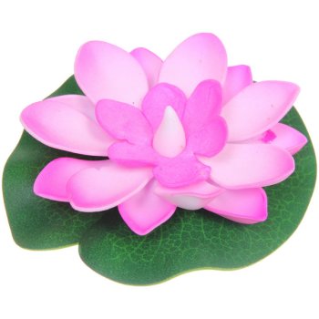 Цветок водоплавающий ДоброСад Кувшинка с подсветкой 10см розовый