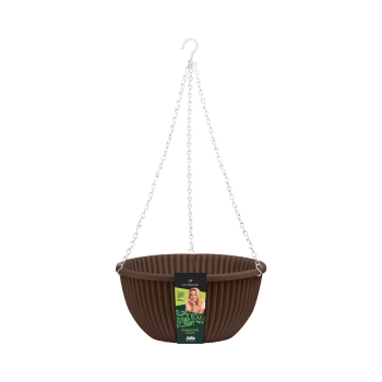 Кашпо подвесное Верде пластик 6л темно-коричневый Кашпо подвесное Верде пластик 6л темно-коричневый