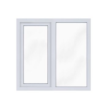 Окно ПВХ одностворчатое 1200х1200 мм двухкамерное KBE Сибирь Окно ПВХ одностворчатое 1200х1200 мм двухкамерное KBE Сибирь