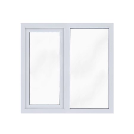 Окно ПВХ одностворчатое 1200х1200 мм двухкамерное KBE Сибирь Окно ПВХ одностворчатое 1200х1200 мм двухкамерное KBE Сибирь