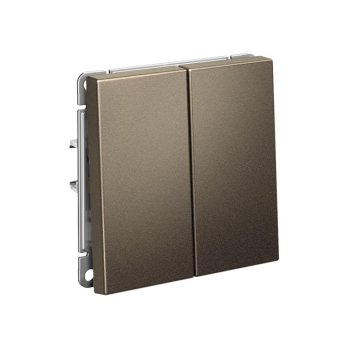 Выключатель встраиваемый Systeme Electric ARTGALLERY 2 кл. мокко, арт. GAL000651s
