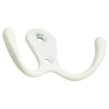 Крючок двойной Trodos Малый белый