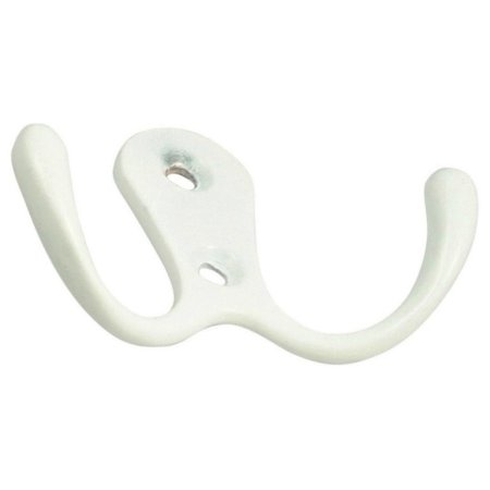 Крючок двойной Trodos Малый белый