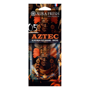 Ароматизатор подвесной картонный Aura fresh Aztec №5 Paco Rabanne Invictus