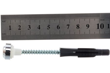 Комплект крепления для унитаза к полу MasterProf 6мм 2 шт цвет хром