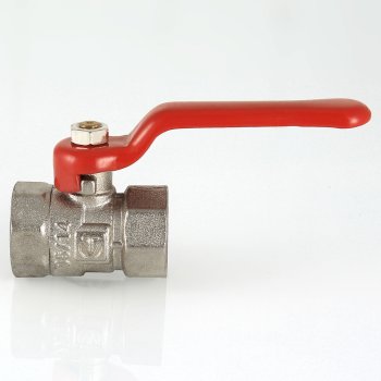 Кран шаровый ручка - рычаг RVC 3/4" красный ВН-ВН латунь
